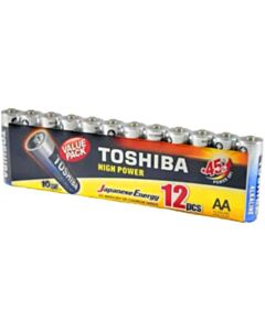 Toshiba High Power Αλκαλικές Μπαταρίες AA 1.5V (Συσκευασία 12 τεμάχια)